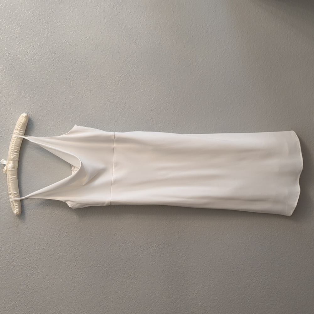 White slip dress